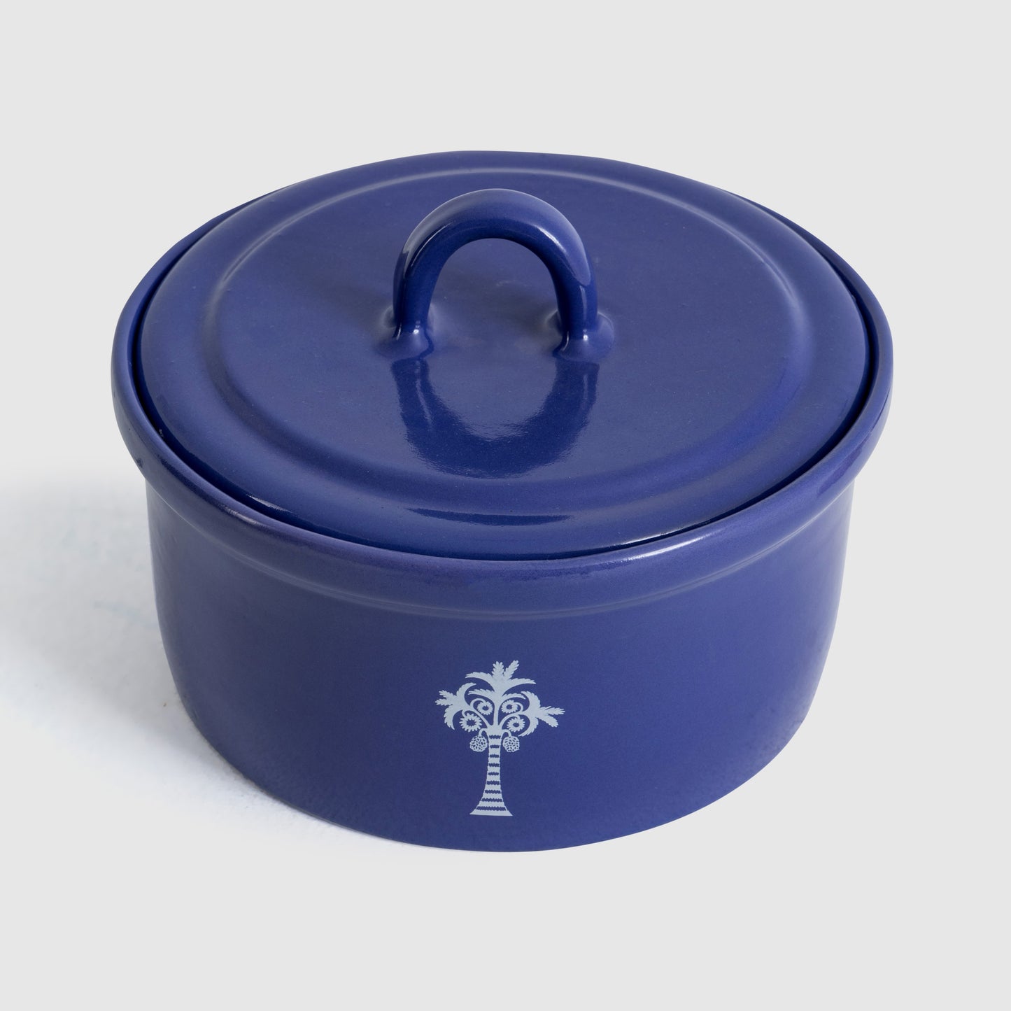 Blue Pottery Pot with cover