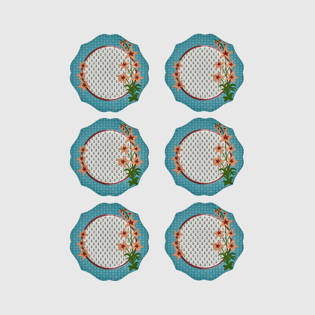 Falaha set of 6 Dinner Plates