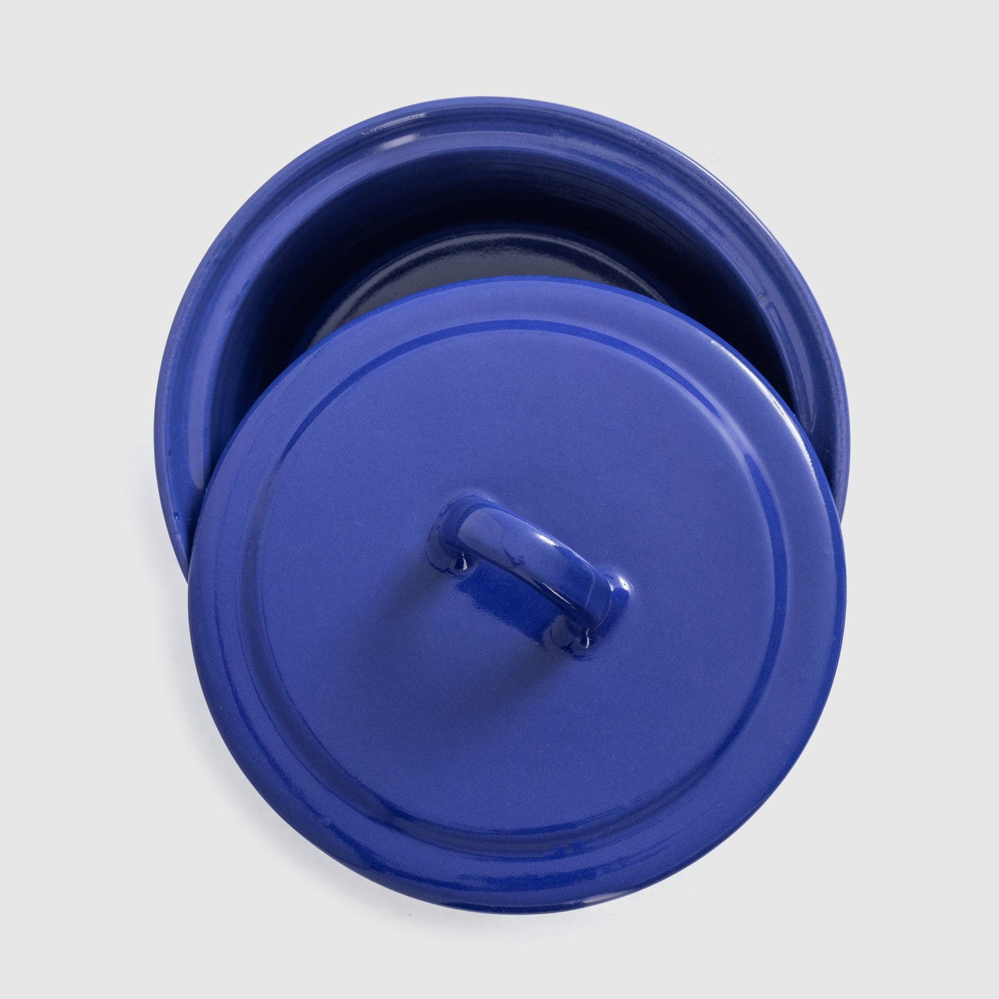 Blue Pottery Pot with cover