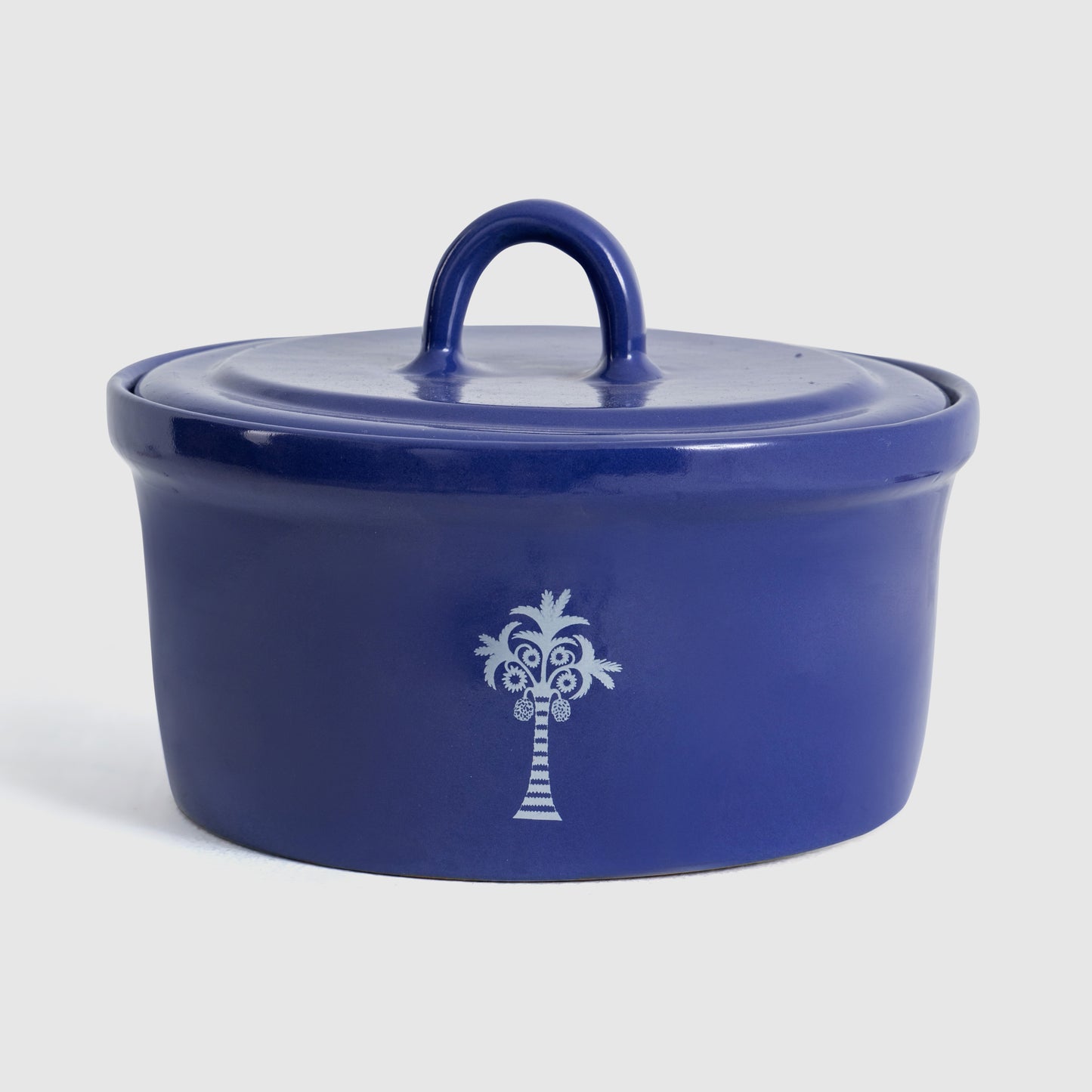 Blue Pottery Pot with cover