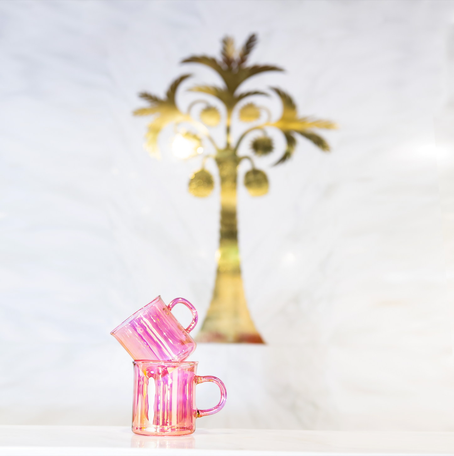 Pink Glass Mug