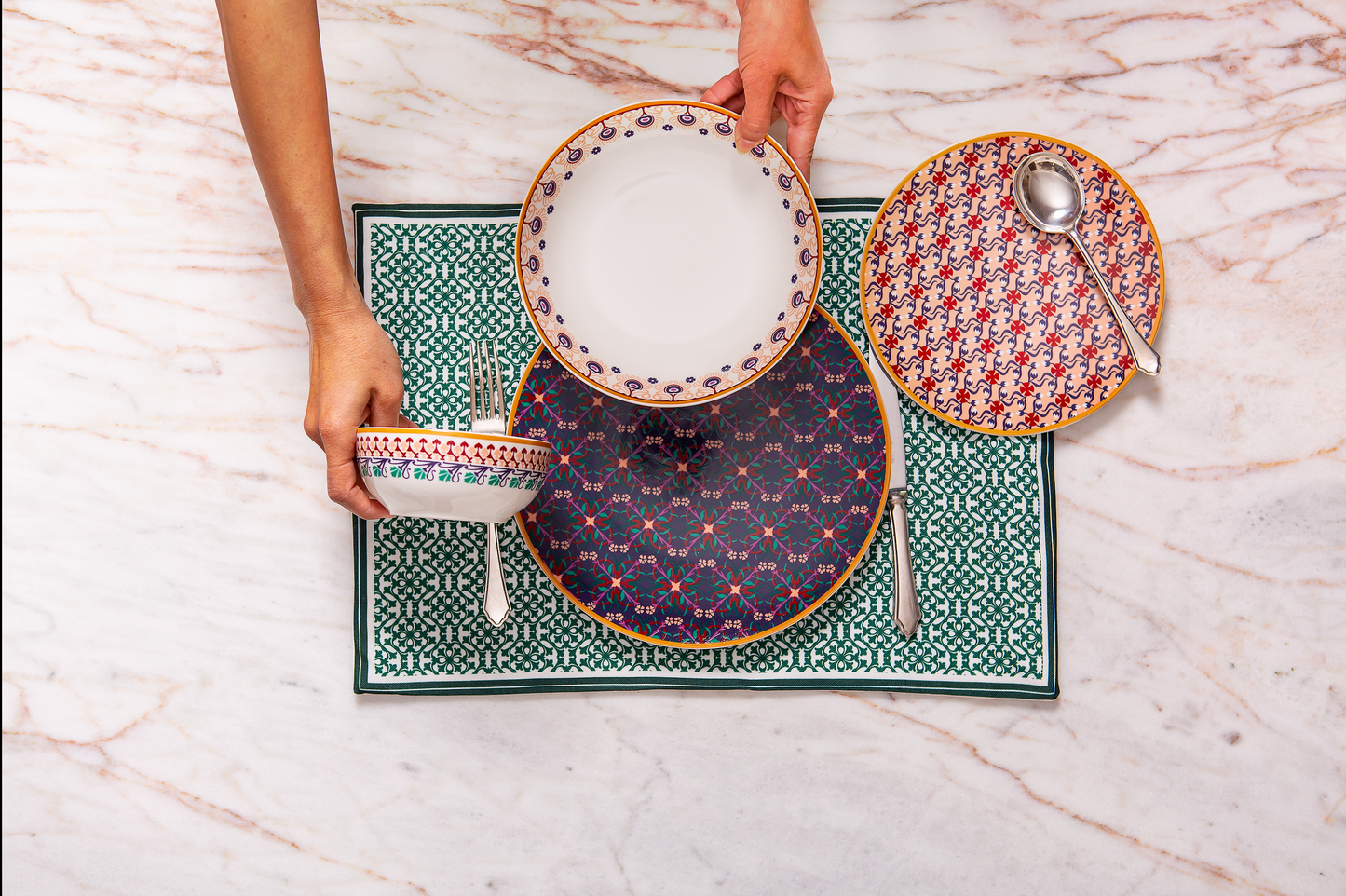 West el Balad Plate set