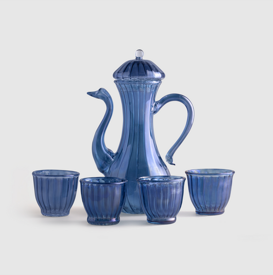 Glass Arabian Coffee Set