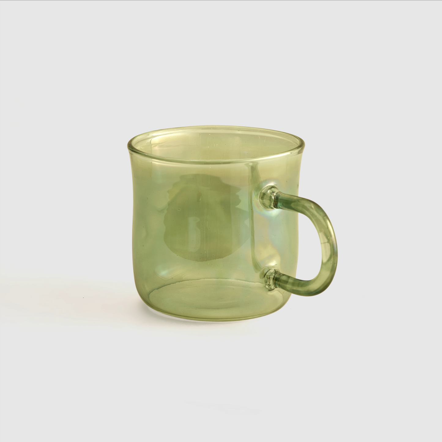 Green Glass Mug