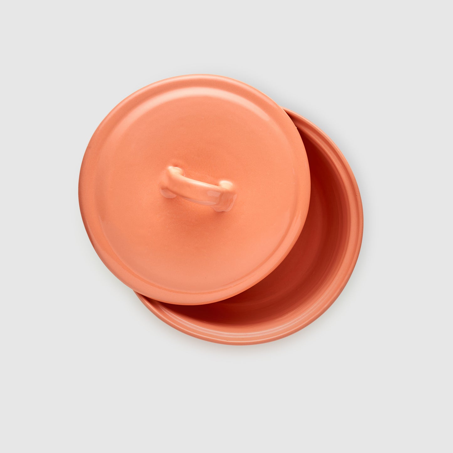 Orange Pottery Pot with cover