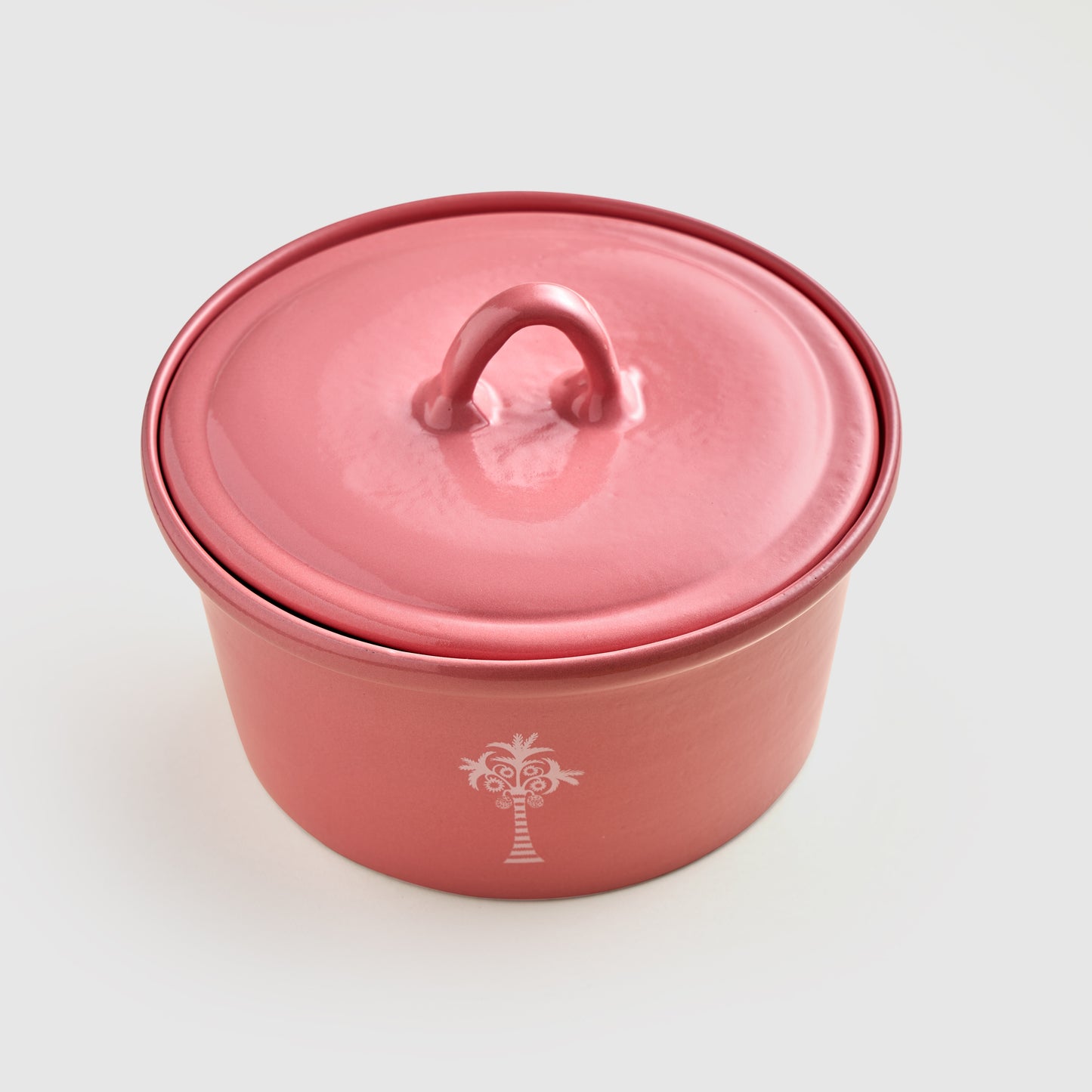 Pink Pottery Pot with cover