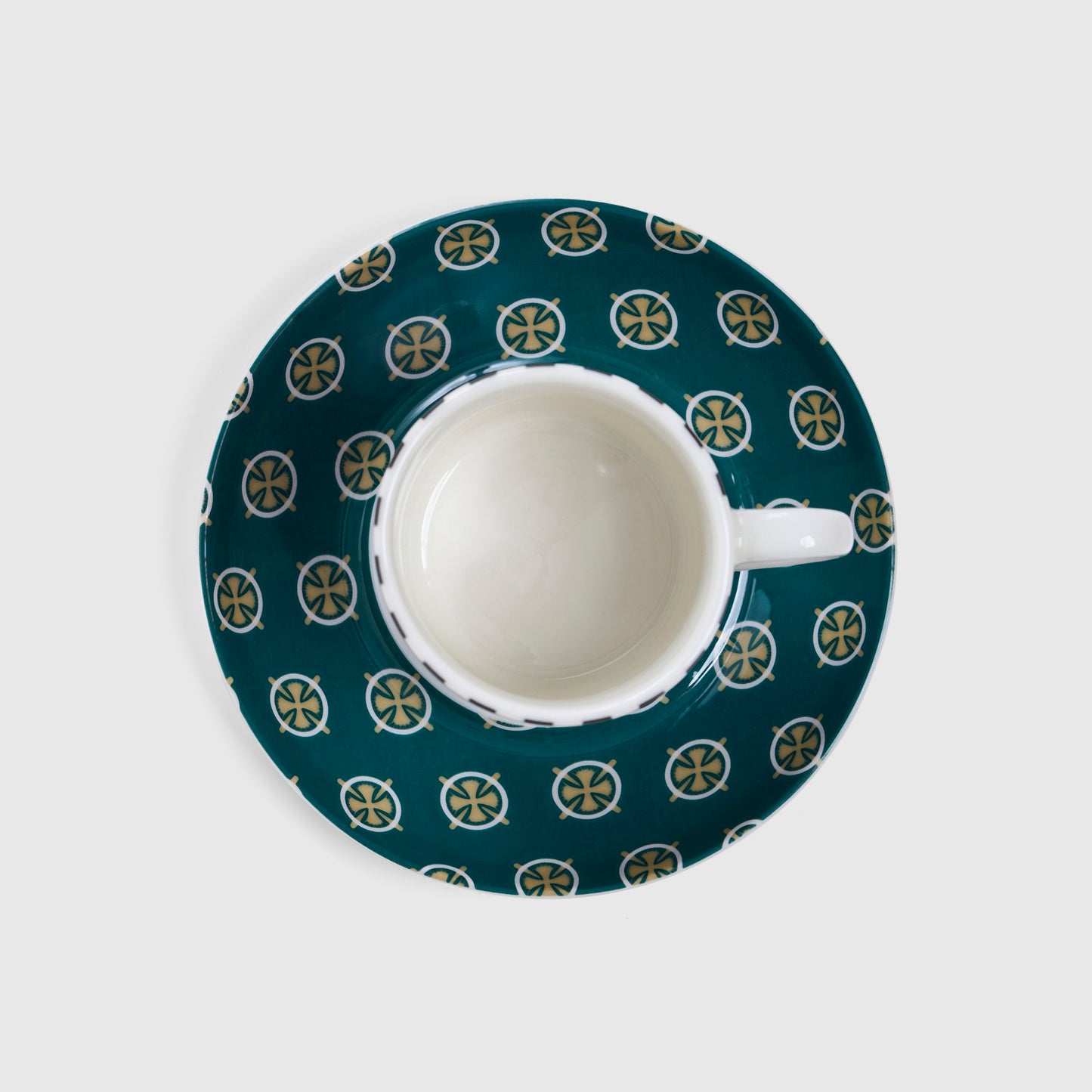 Guardians of the Nile Purple and Dark Green set of 2 coffee cups