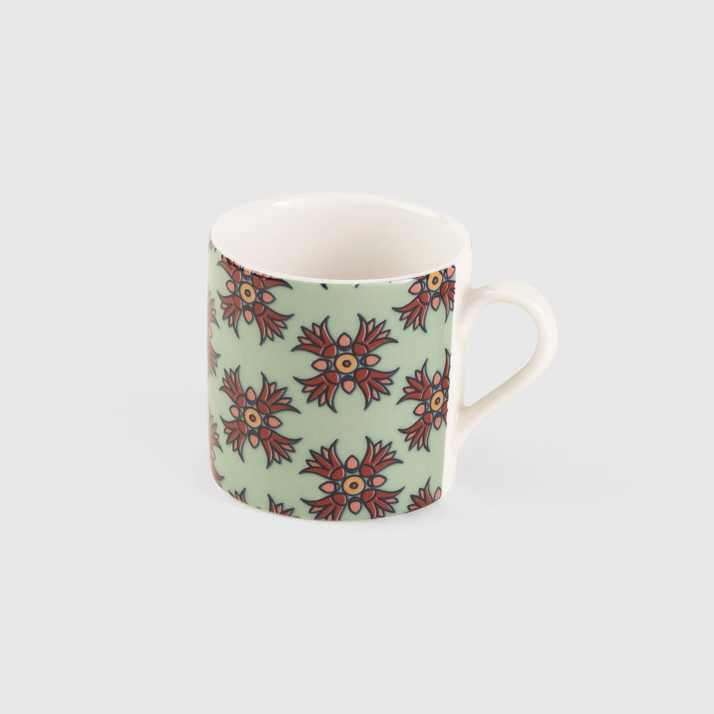 Lotus light Green set of 2 coffee cups
