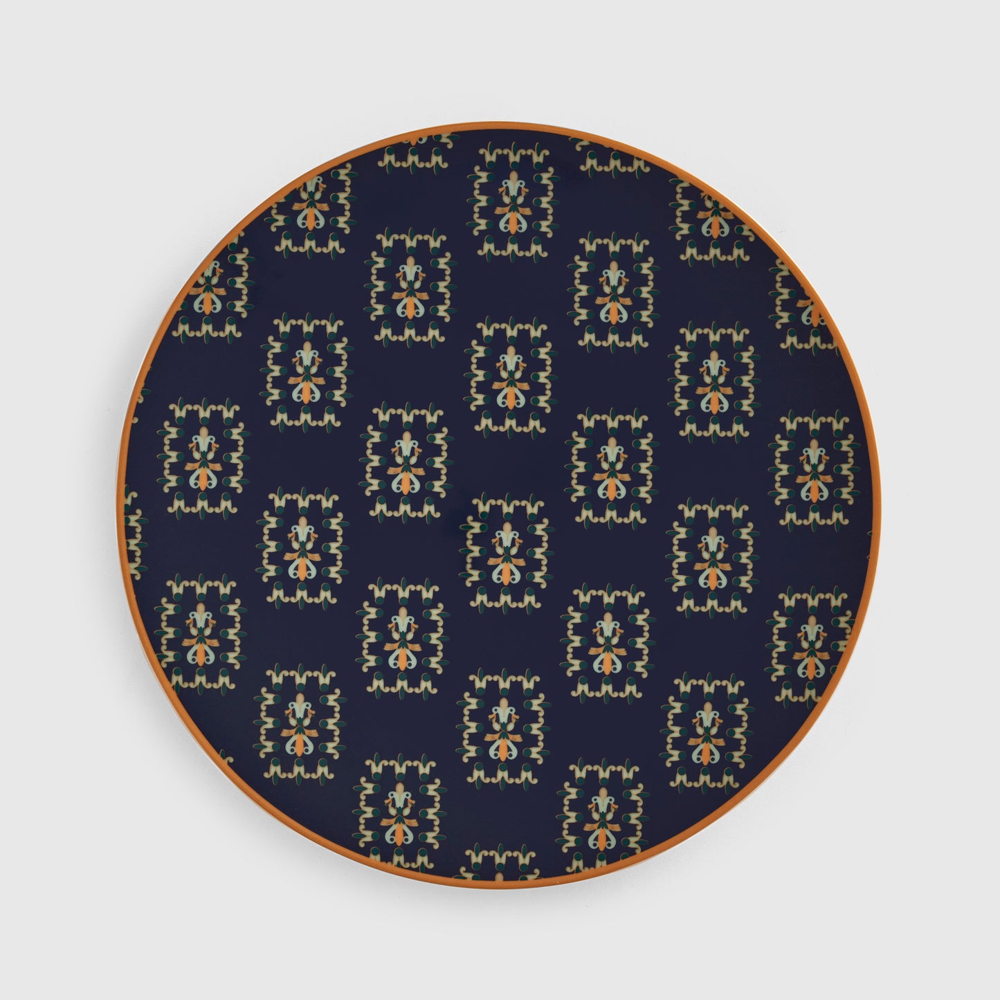 Lotus Navy Blue Serving Plate