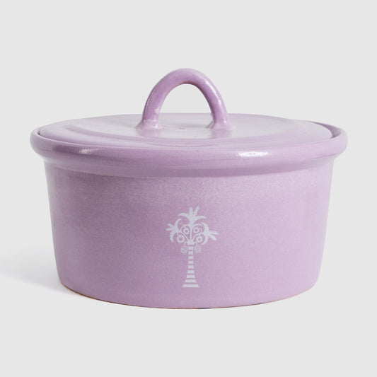 Purple Pottery Pot with cover