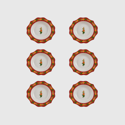 Falaha set of 6 Deep Plates