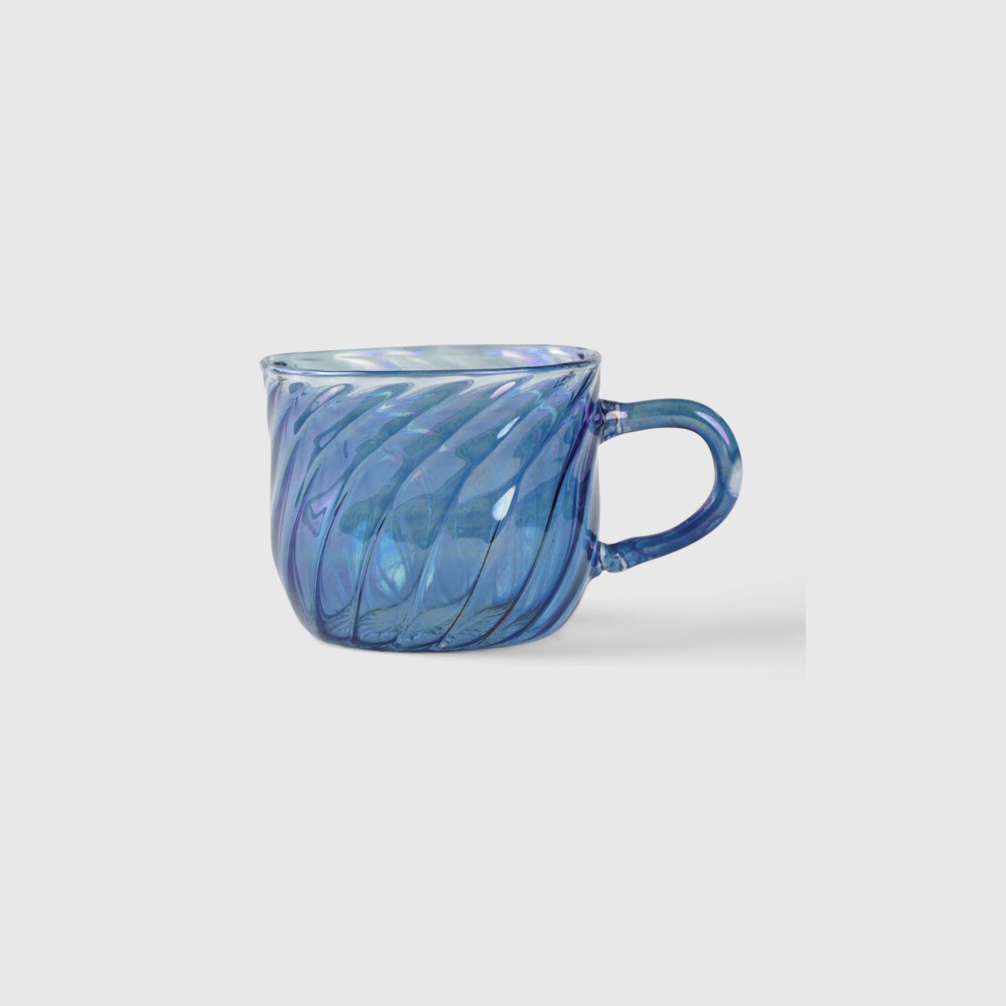 Blue Glass large Coffee / Tea Mug