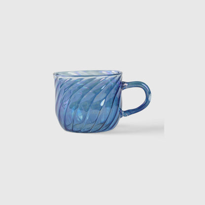 Blue Glass large Coffee / Tea Mug