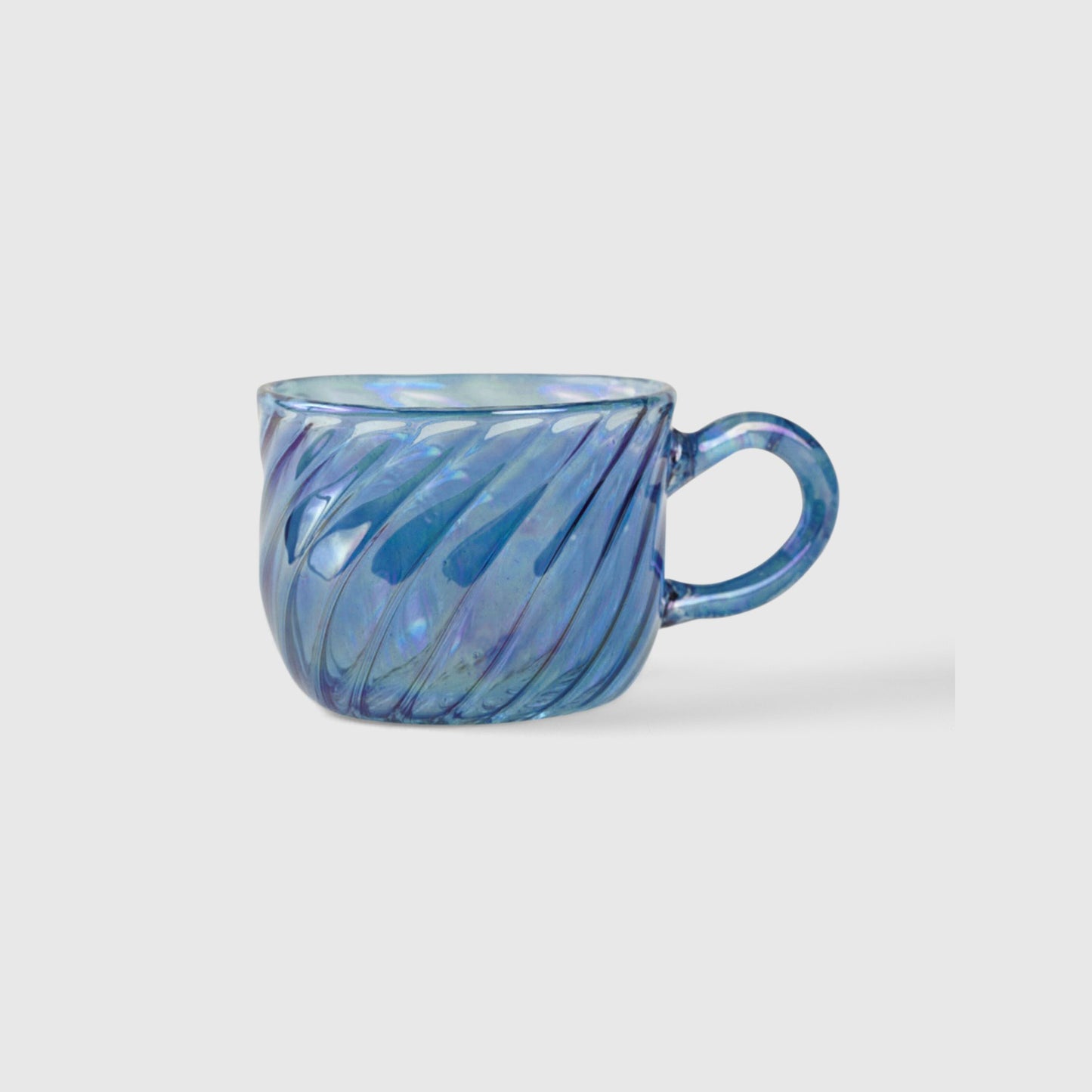 Blue Glass large Coffee / Tea Mug