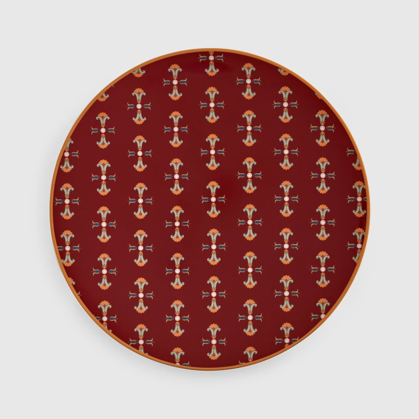 Lotus bordeaux Serving Plate