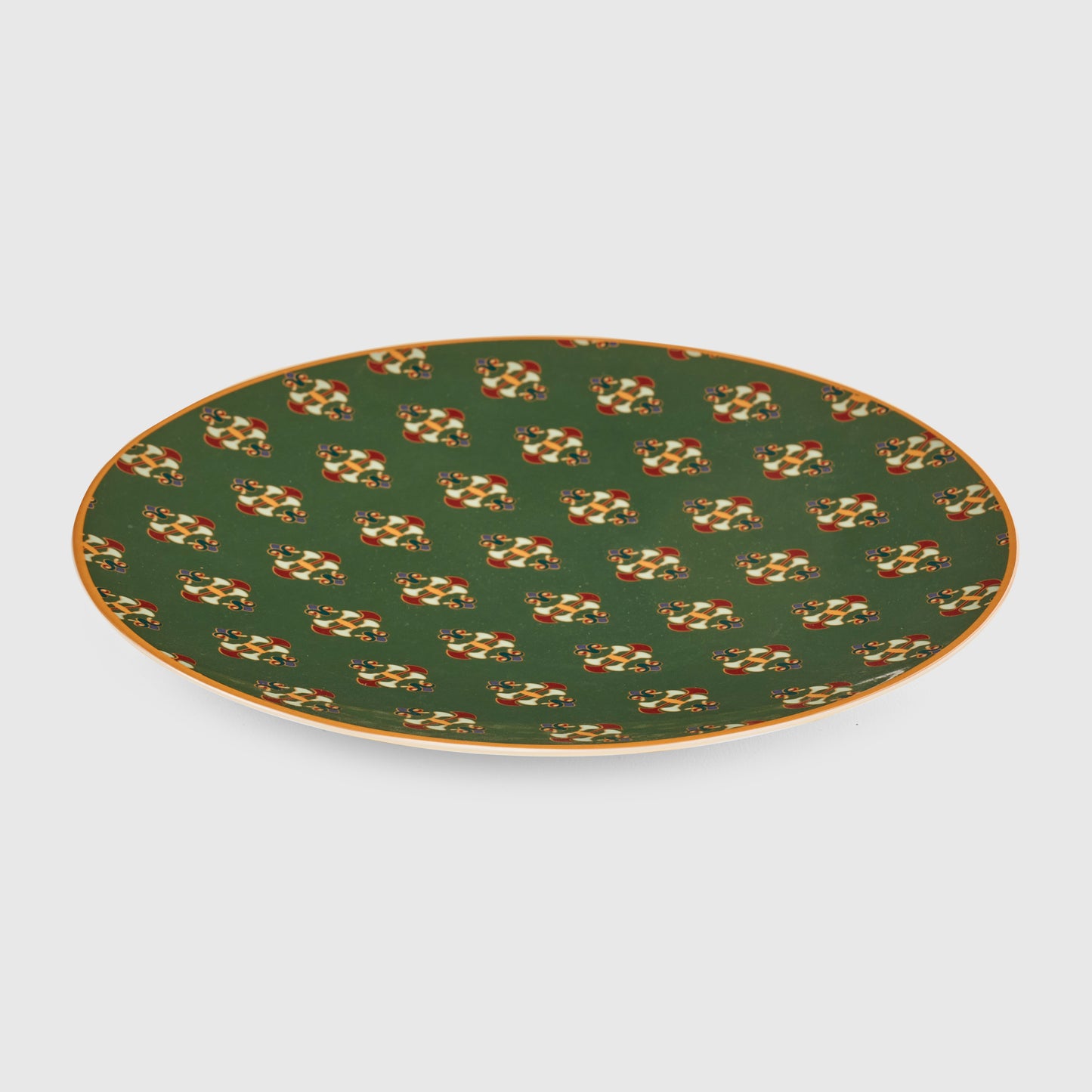 Lotus Dark Green Serving Plate