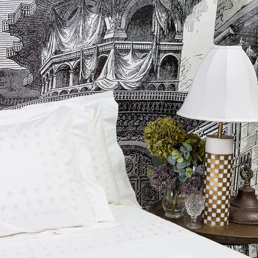 Afnan White Flower Bed Linen