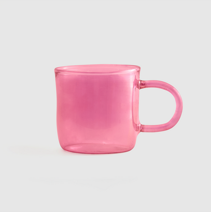 Pink Glass Mug