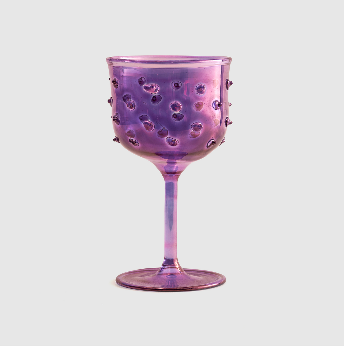 Purple Full Color Stemmed Glass