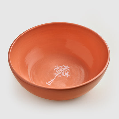 Orange Pottery Bowl