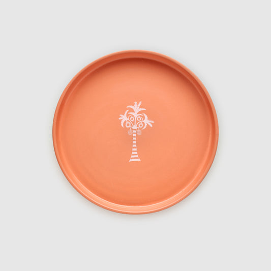 Orange Medium Pottery serving Plate