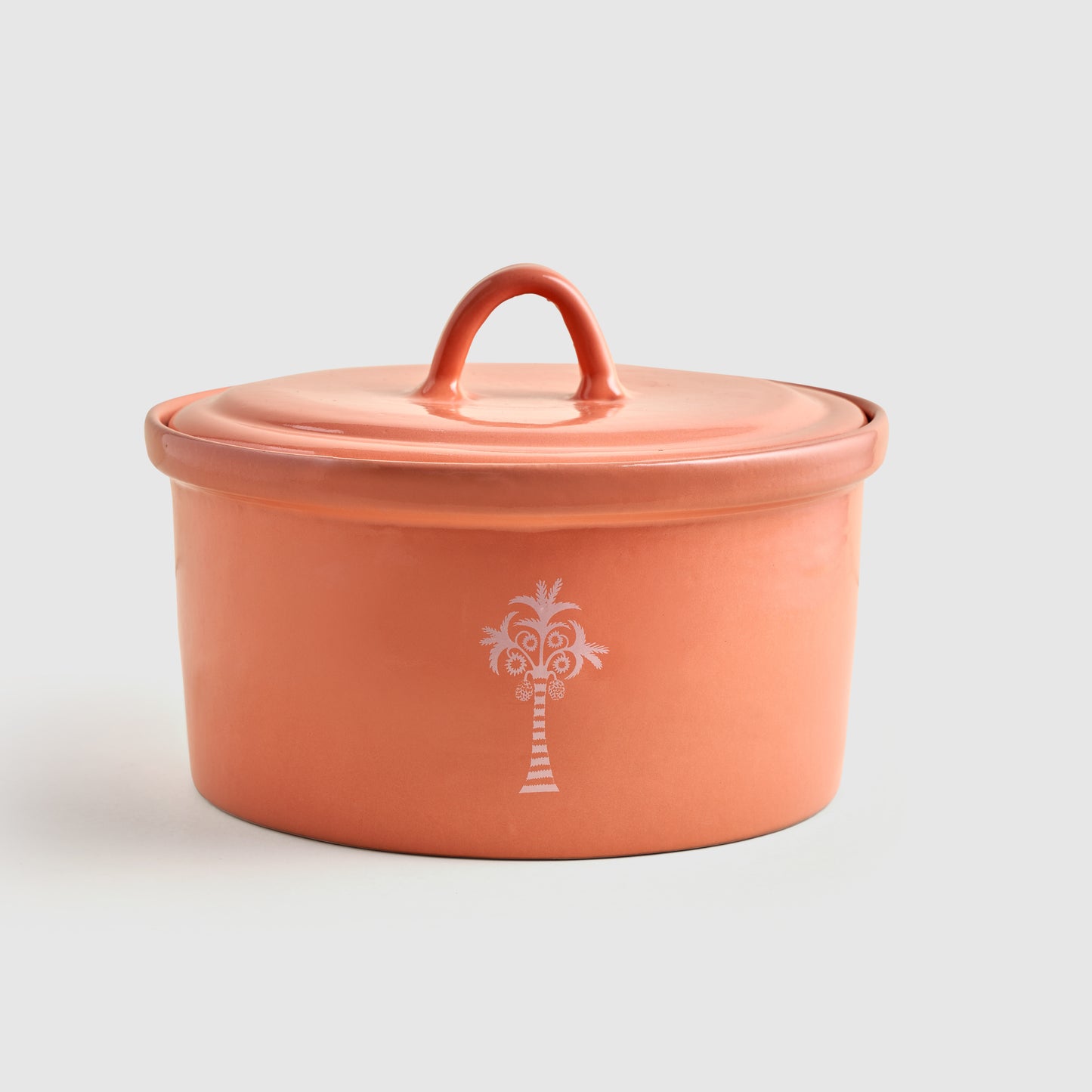 Orange Pottery Pot with cover