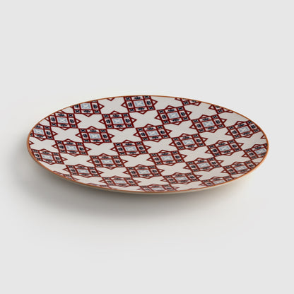 Fustat Red Serving Plate
