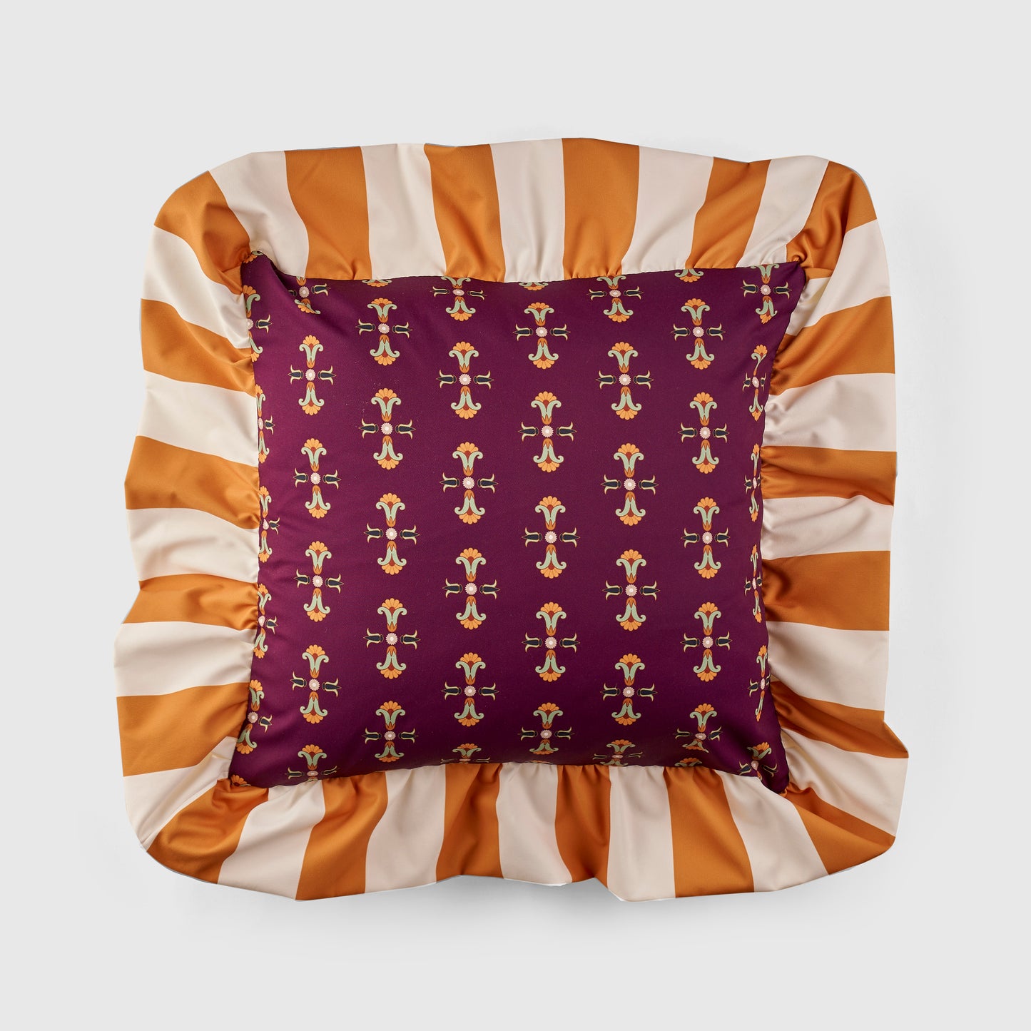 Lotus Bordeaux Cushion Cover