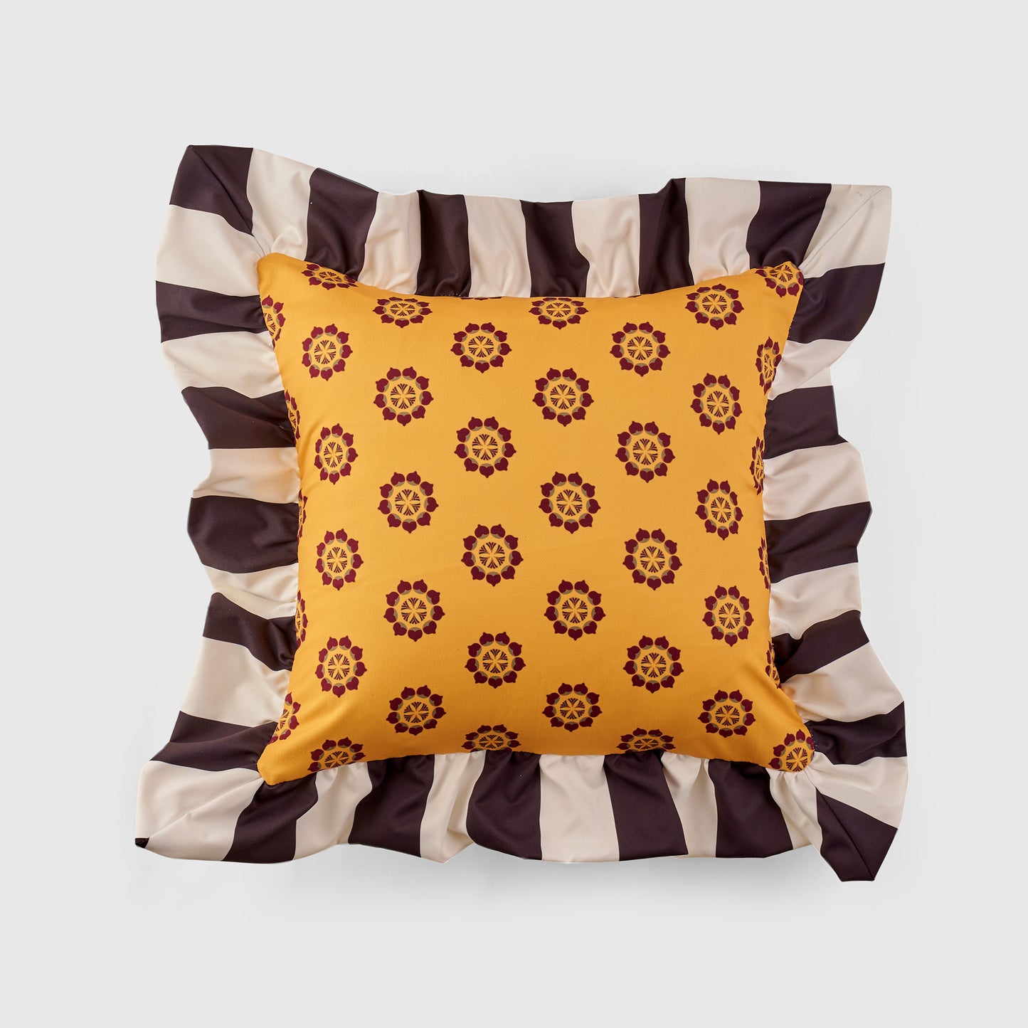 Lotus Yellow Cushion Cover