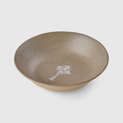 Beige Porcelain Serving Bowl