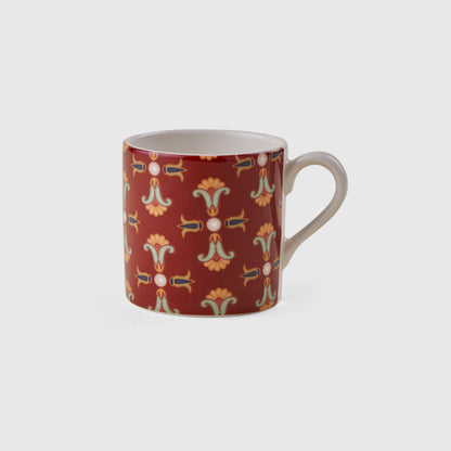 Lotus bordeaux set of 2 coffee cups