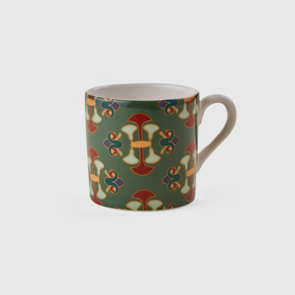 Lotus Dark Green set of 2 coffee cups