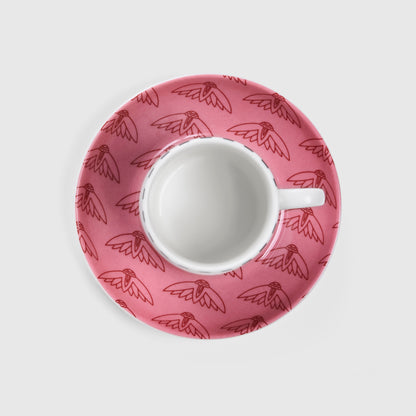 Guardians of the Nile Blue and Pink set of 2 coffee cups