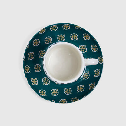 Guardians of the Nile Purple and Dark Green set of 2 coffee cups