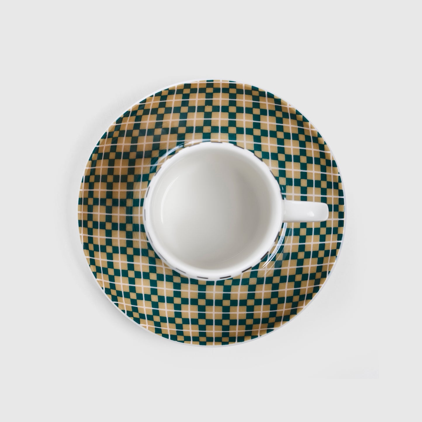 Guardians of the Nile Yellow and Green set of 2 coffee cups