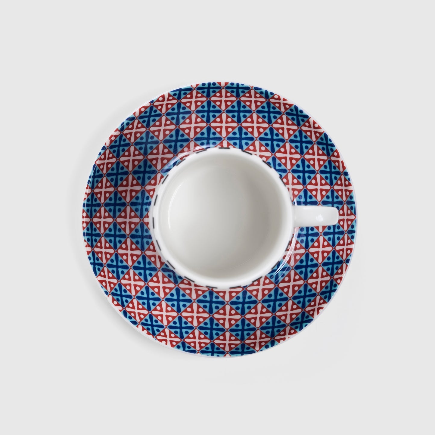 Guardians of the Nile Blue and Red set of 2 coffee cups